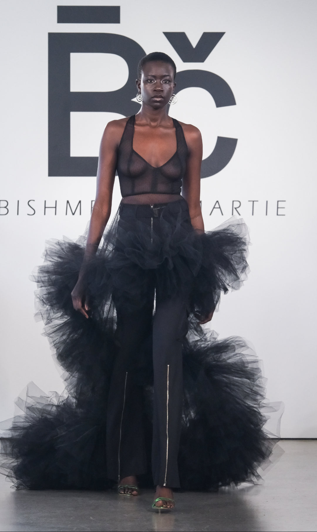 “Josephine” Lace and tule Blouse
