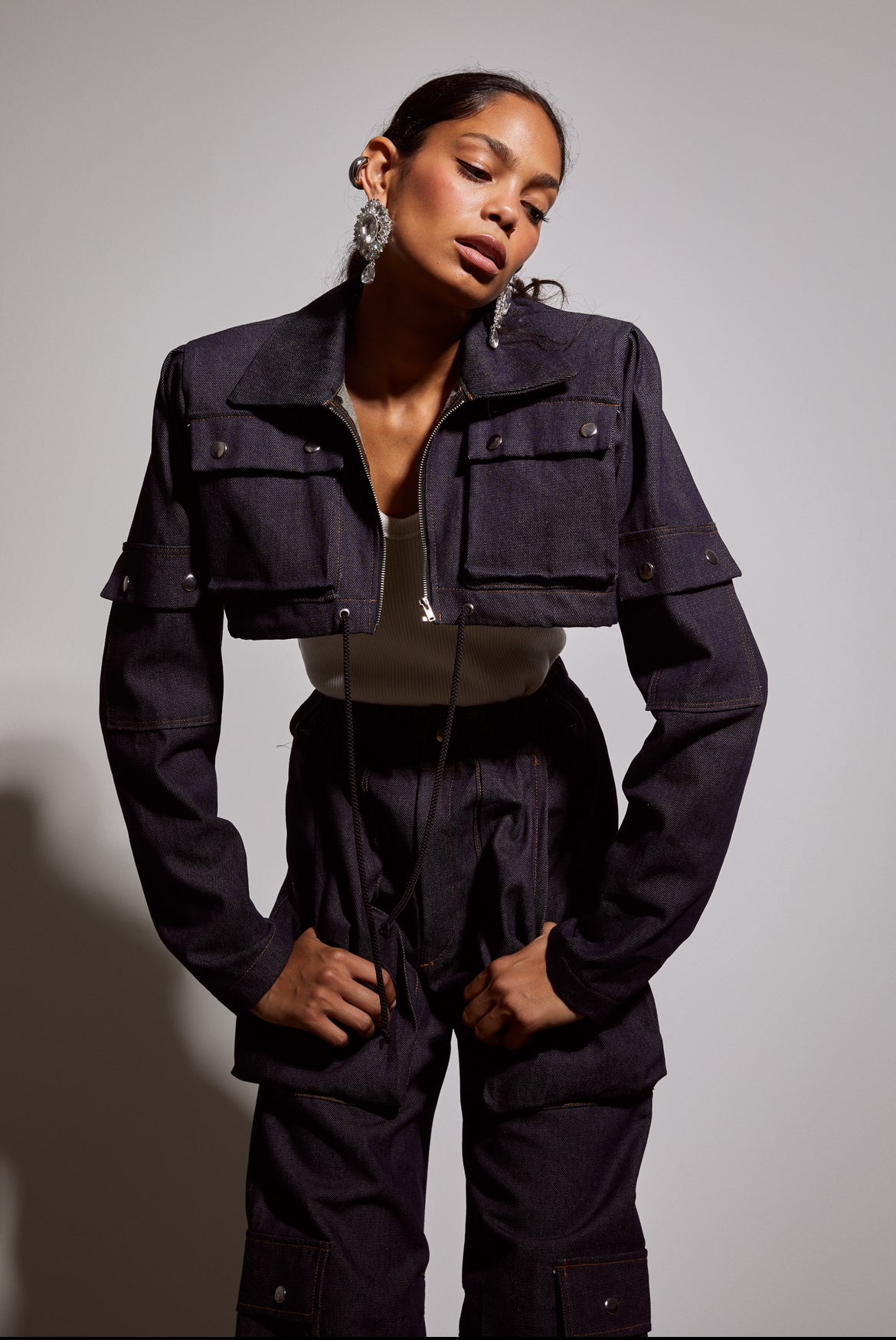 Cropped Boiler Jacket