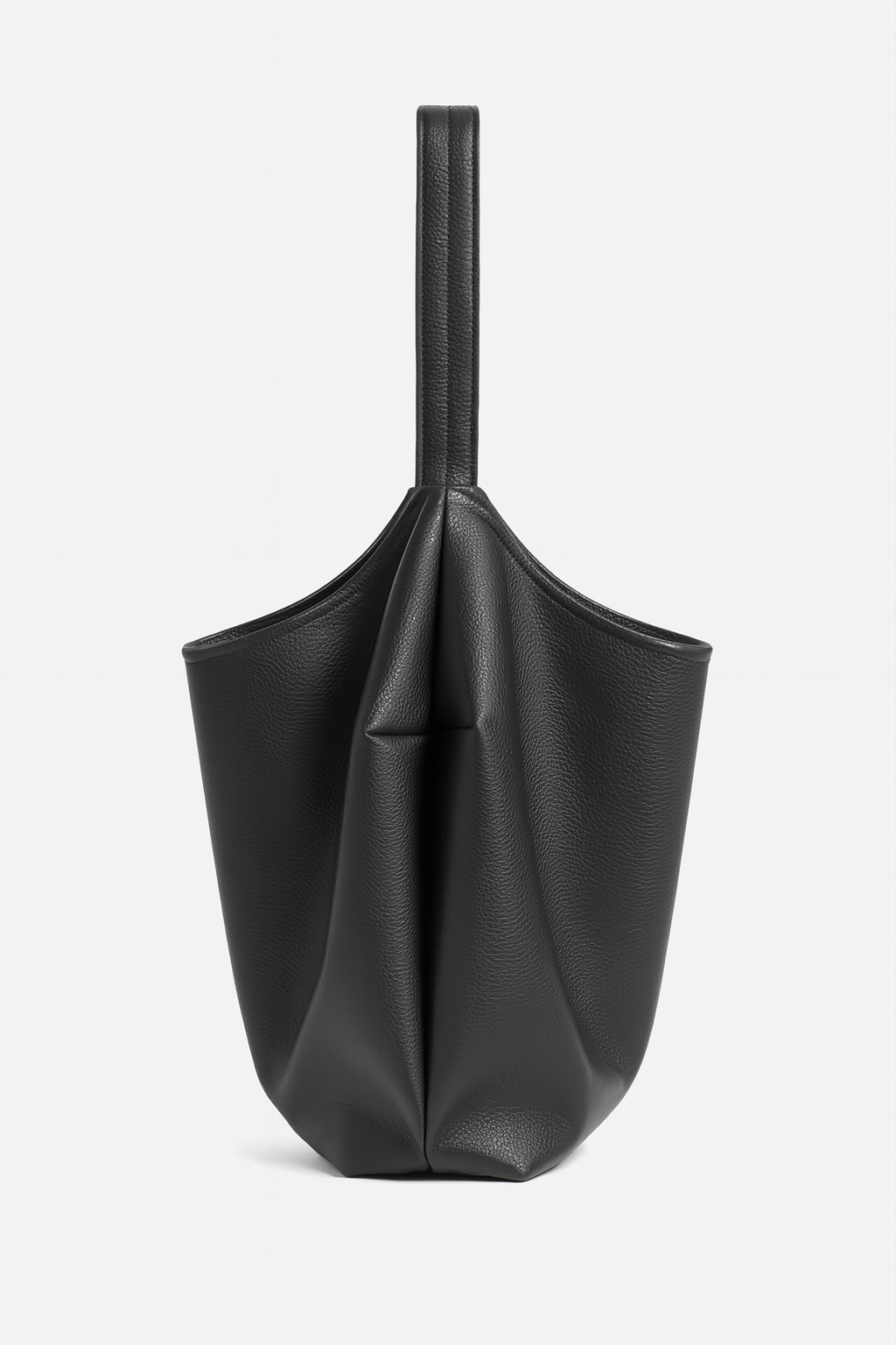 Yakamein tote bag in Black vegan leather