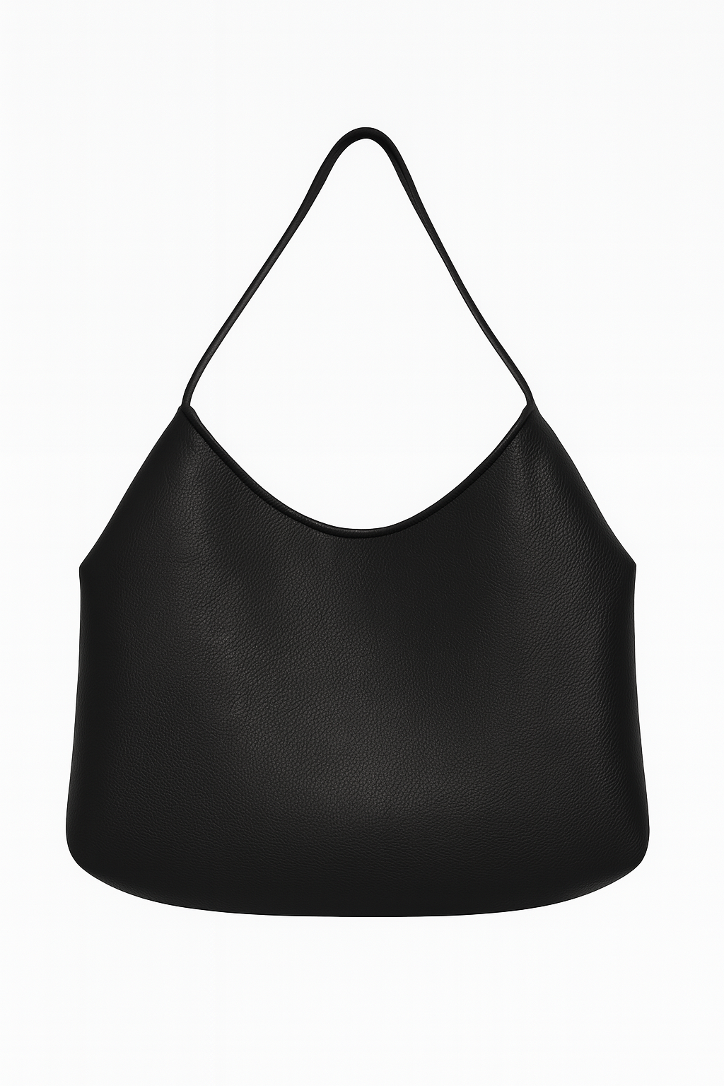 Yakamein tote bag in Black vegan leather