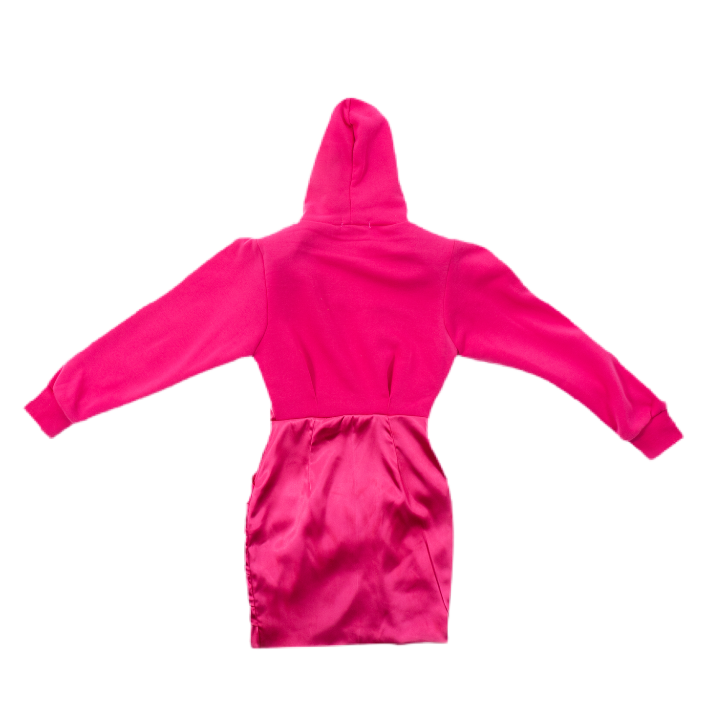 HYBRID HOODIE DRESS WITH SPLIT
