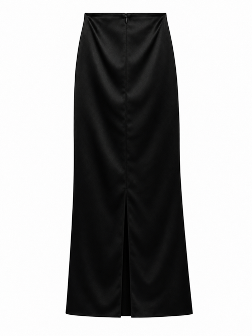 Big Bite Satin Column Skirt — Preorder
