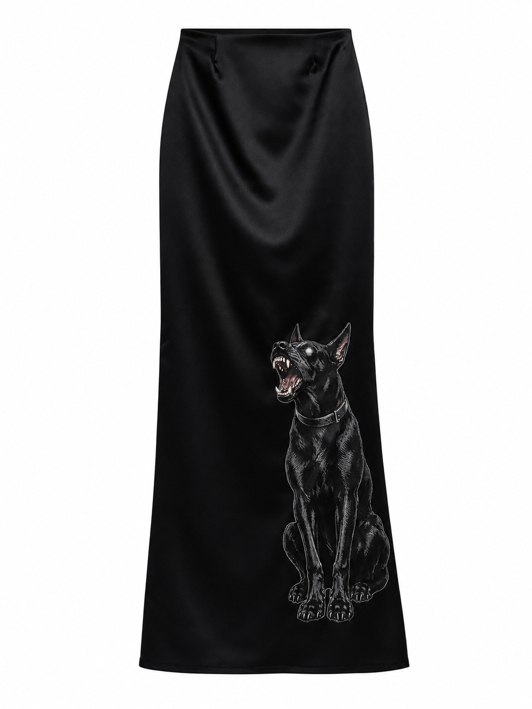 Big Bite Satin Column Skirt — Preorder