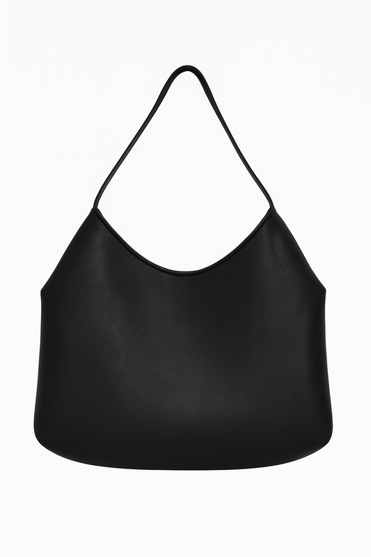 Yakamein tote bag in Black vegan leather